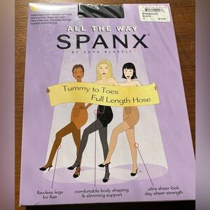 Spanx Tummy To Toes Full Length Hose Black